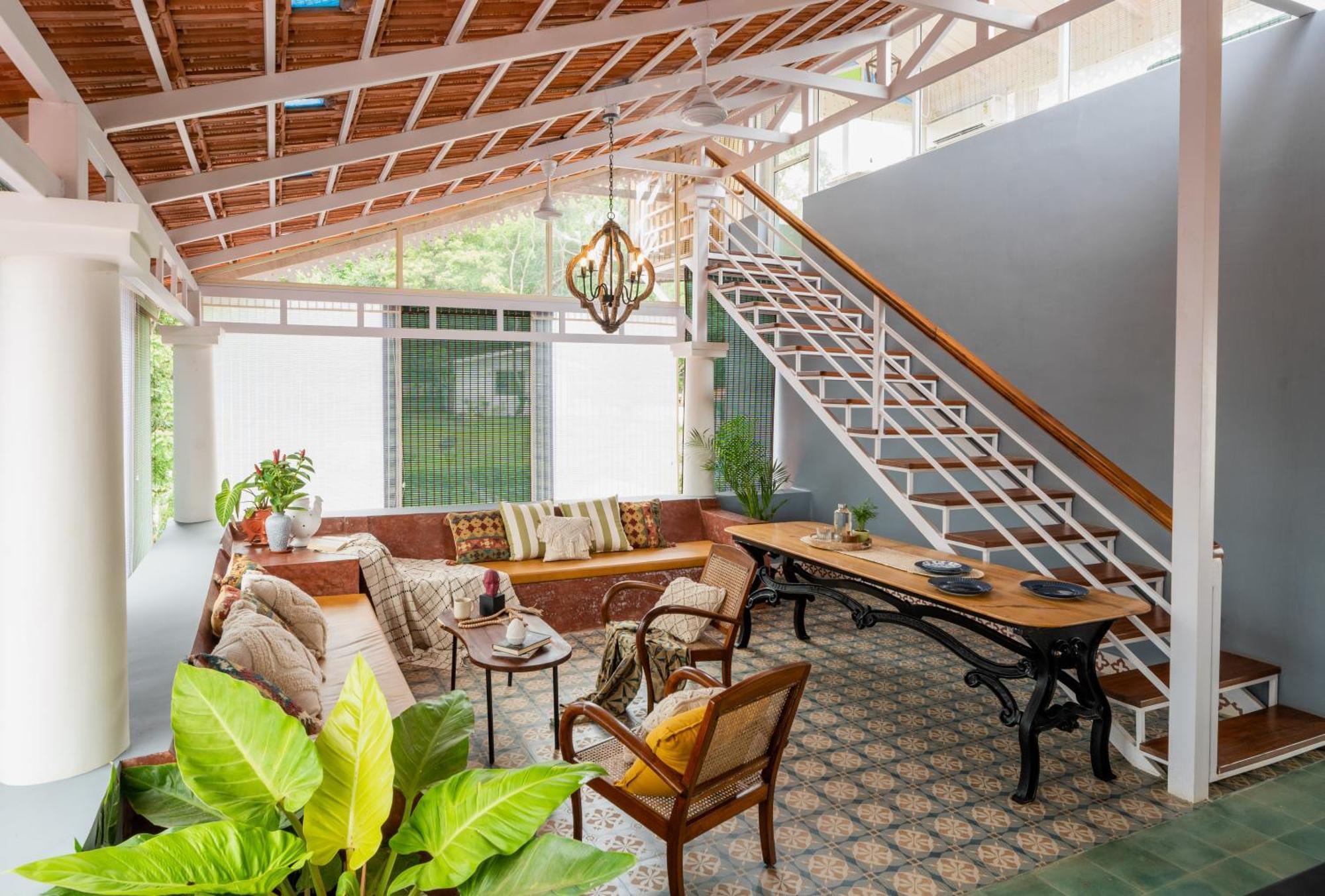 Elivaas 5 Bhk With Pvt Pool, Entertainment Room & Glass House - Bludoor Marmagao エクステリア 写真